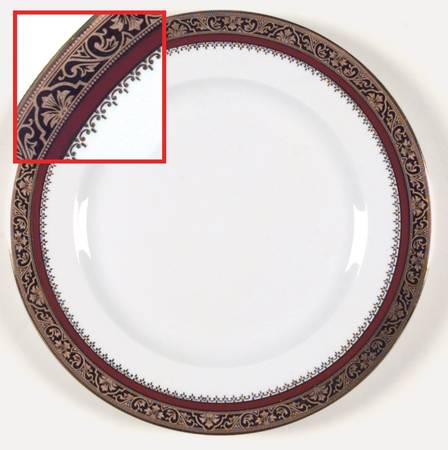 Marquis Red Salad Plate