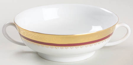 Marquis Red Flat Cream Soup Bowl