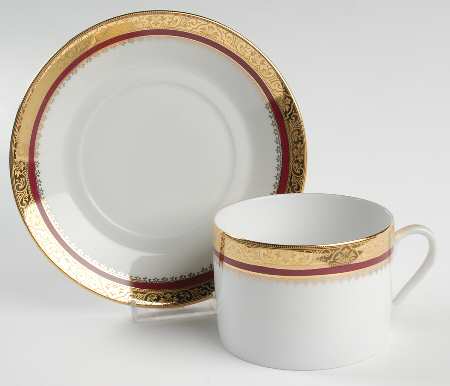 Marquis Red Breakfast Cup & Saucer Set