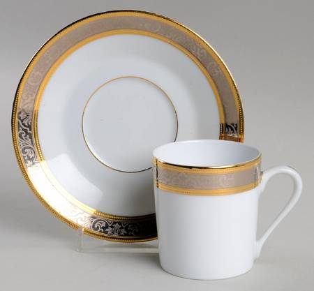 Orleans Flat Demitasse Cup & Saucer Set