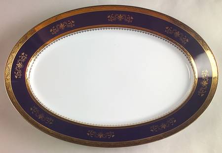 Orsay Cobalt Blue 16" Oval Serving Platter