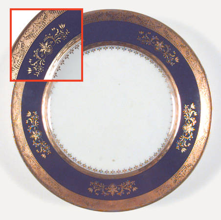 Orsay Cobalt Blue Bread & Butter Plate