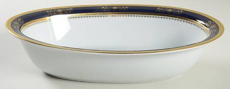 Orsay Cobalt Blue 10" Oval Vegetable Bowl