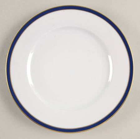Presidence Blue Bread & Butter Plate by Philippe Deshoulieres
