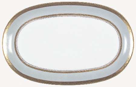 Samarcande Light Blue 14" Oval Serving Platter