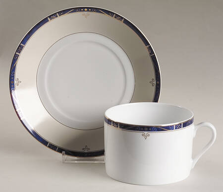 Scala Blue Breakfast Cup & Saucer Set