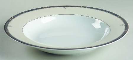 Scala Gray Rim Soup Bowl