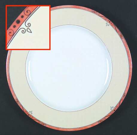 Scala Peach Dinner Plate