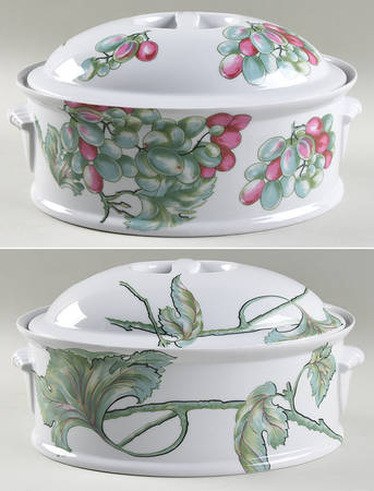 Vendanges 2.5 Quart Oval Covered Casserole