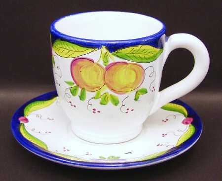 Salvafrutta Flat Cup & Saucer Set