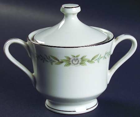 Bouquet Sugar Bowl & Lid
