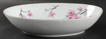 Cherry Blossom 10" Oval Vegetable Bowl