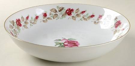 Moss Rose 9" Round Vegetable Bowl