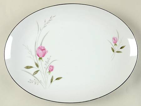Sterling Rose 12" Oval Serving Platter