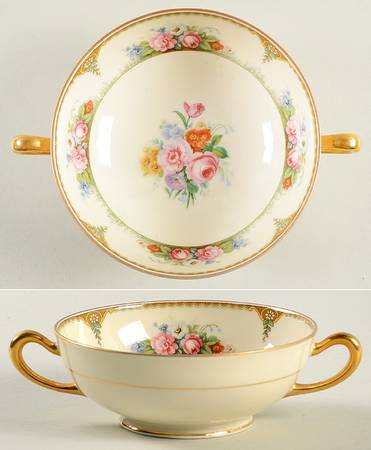 Valeria Footed Cream Soup Bowl