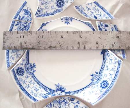 Melrose Blue Bread & Butter Plate