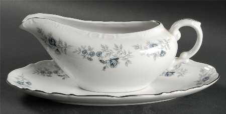 Baroque Bleu Gravy Boat & Underplate/Relish