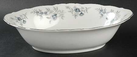 Baroque Bleu 10" Oval Vegetable Bowl