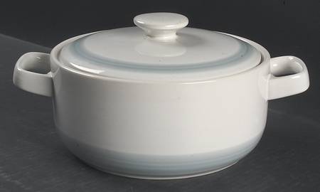 Blue Mist 2 Qt Round Covered Casserole