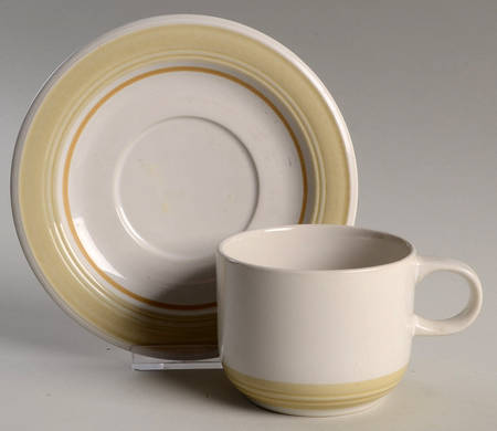 Country Day Flat Cup & Saucer Set
