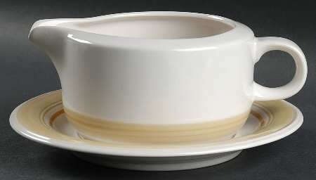 Pebbled Shore Gravy Boat & Underplate