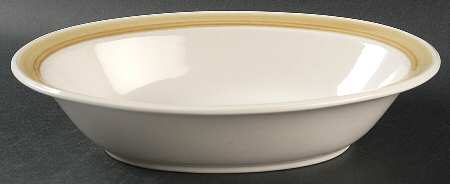 Pebbled Shore 10" Oval Vegetable Bowl