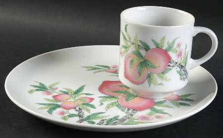 Mandarin Snack Plate & Cup Set