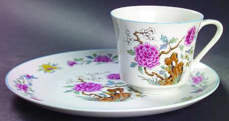 Rosetta Snack Plate & Cup Set