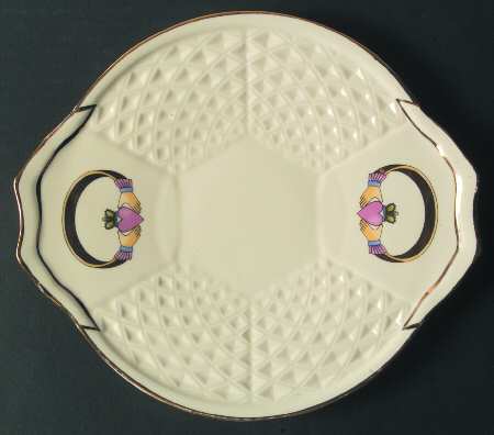 Claddagh Handled Cake Plate