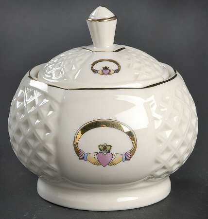 Claddagh Sugar Bowl & Lid