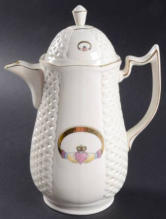 Claddagh Coffee Pot & Lid