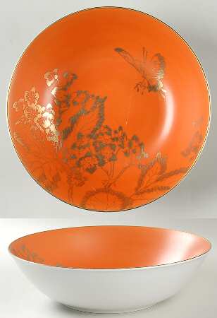 Persimmon 10" Round Vegetable Bowl