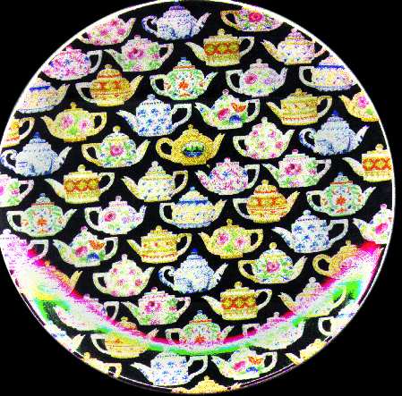 Tea Leaves Luncheon Plate