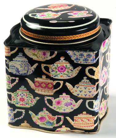 Tea Leaves Tea Tin & Lid