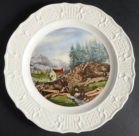 Currier & Ives Dinner Plate