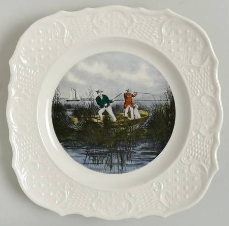 Currier & Ives Square Salad Plate
