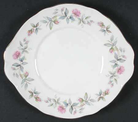 Bramble Rose Handled Cake Plate