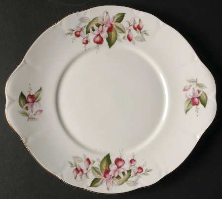 Fuchsia Handled Cake Plate