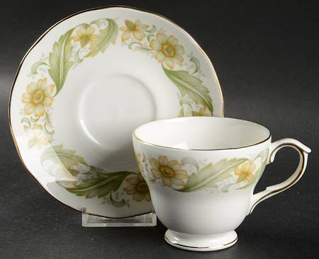 Greensleeves Footed Cup & Saucer Set