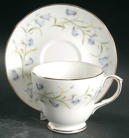 Harebell Footed Cup & Saucer Set