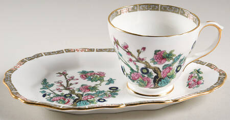 Indian Tree Snack Plate & Cup Set