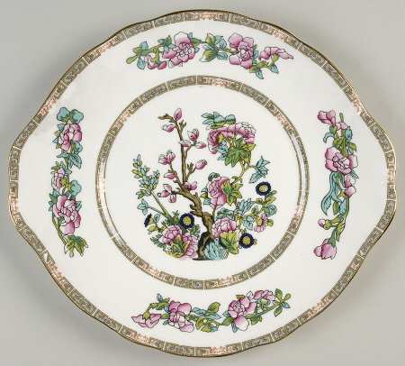 Indian Tree Handled Cake Plate