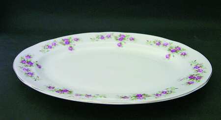June Bouquet 13" Oval Serving Platter