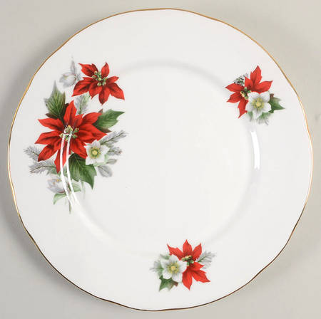 Poinsettia Salad Plate