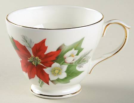 Poinsettia Footed Cup