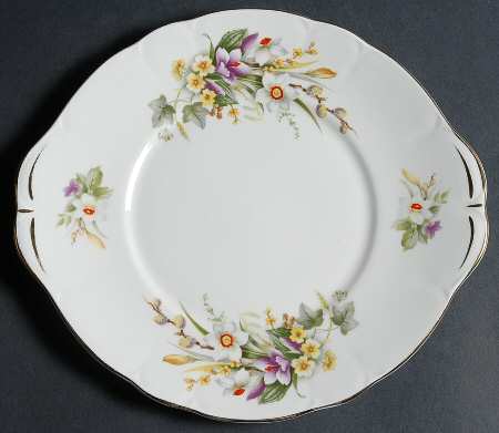 Spring Handled Cake Plate