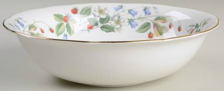 Strawberry Fields 9" Round Vegetable Bowl