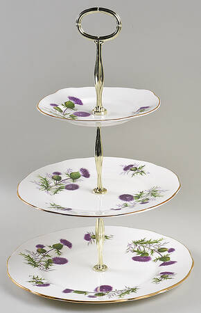 Thistle 13 7/8"-14 1/4" 3-Tiered Serving Tray(DP,SP,BB) HC