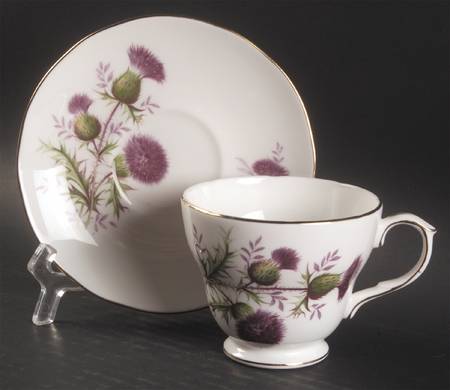 Thistle Footed Cup & Saucer Set by Duchess