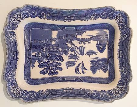 Willow Blue 14" Rectangular Serving Platter